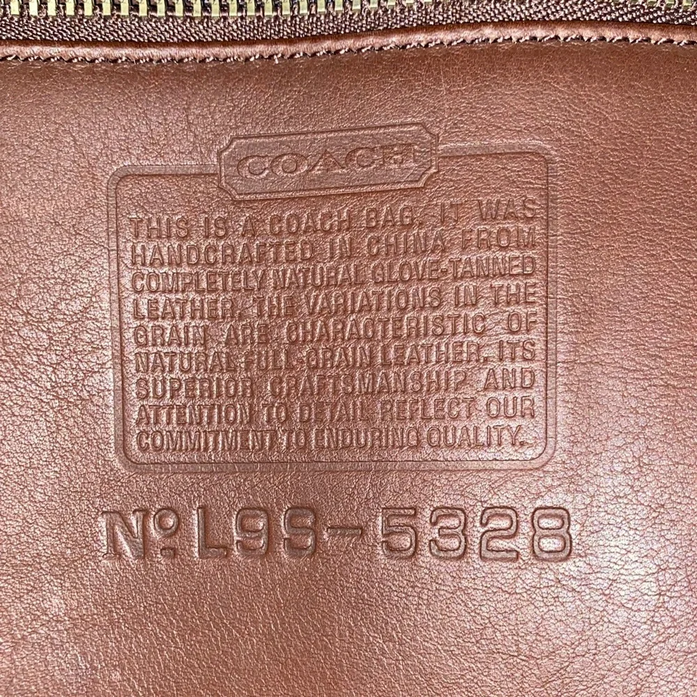 Coach Dark Brown Leather Briefcase